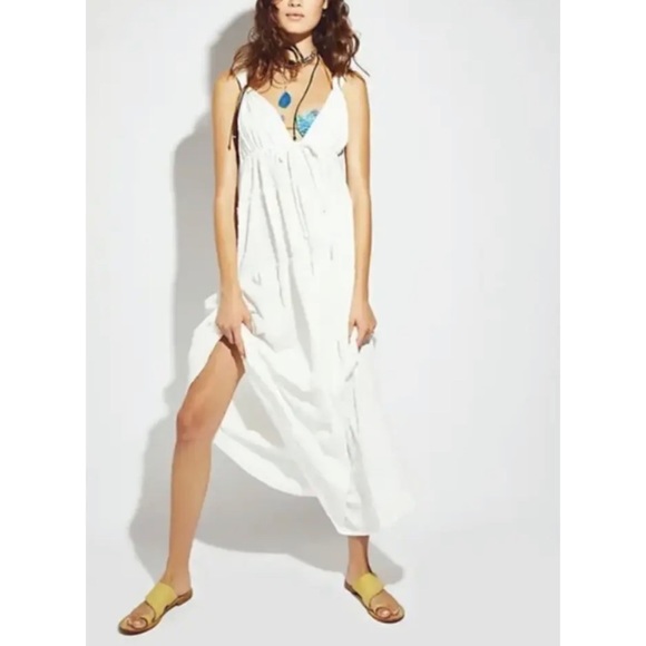 Free People Martina Maxi Dress White - Picture 1 of 16